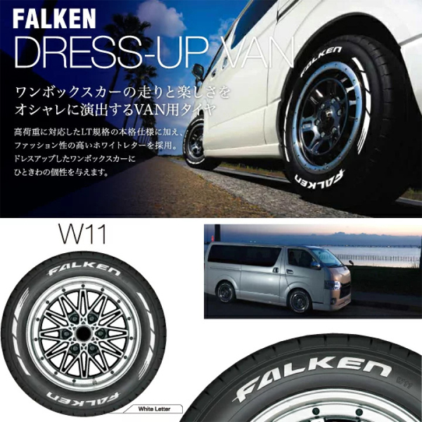 新品 アルファード 215/65R16 16インチ ファルケン W11 ディーン コロラド 7.0J +37 5/114.3 サマータイヤ ホイール 4本SET_画像4