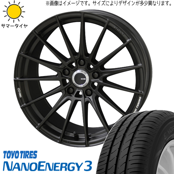 新品 スバル エクシーガ 215/50R17 TOYO エンケイチューニング FC01 17インチ 7.0J +47 5/100 サマータイヤ ホイール 4本SET_画像1