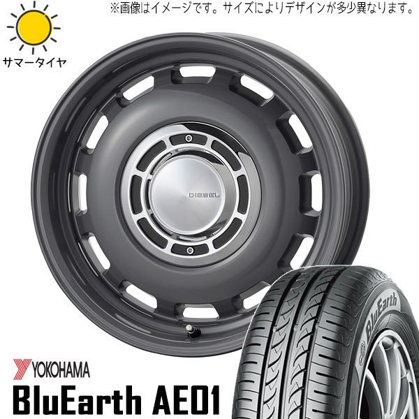 新品 カローラフィールダー 195/65R15 15インチ Y/H AE01 クロスブラッド ディーゼル 6.0J +45 4/100 サマータイヤ ホイール 4本SET_画像1