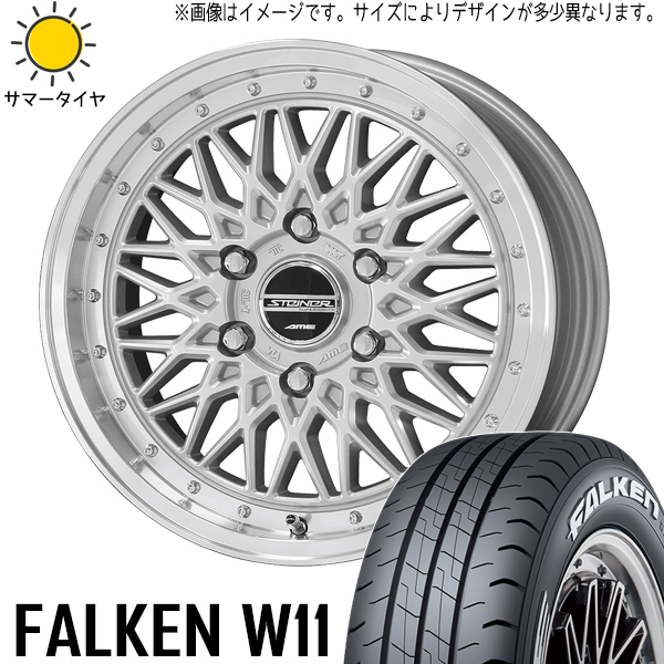 新品 ハイエース 215/65R16 109/107 ファルケン W11 シュタイナー FTX 16インチ 6.5J +38 6/139.7 サマータイヤ ホイール 4本SET