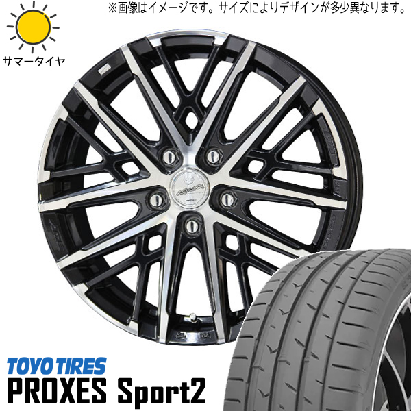 新品 アルファード 235/50R18 TOYO PROXES スポーツ2 スマック グレイヴ 18インチ 7.5J +38 5/114.3 サマータイヤ ホイール 4本SET_画像1