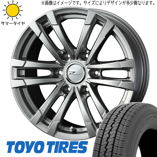 新品 スズキ ジムニーシエラ 195/80R15 15インチ TOYO V02E プロディータ HC2 6.0J ±0 5/139.7 サマータイヤ ホイール 4本SET_画像1