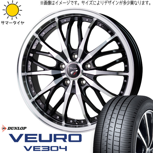 新品 ノア ヴォクシー 215/45R18 DUNLOP ビューロ VE304 プレシャス HM3 18インチ 7.0J +48 5/114.3 サマータイヤ ホイール 4本SET