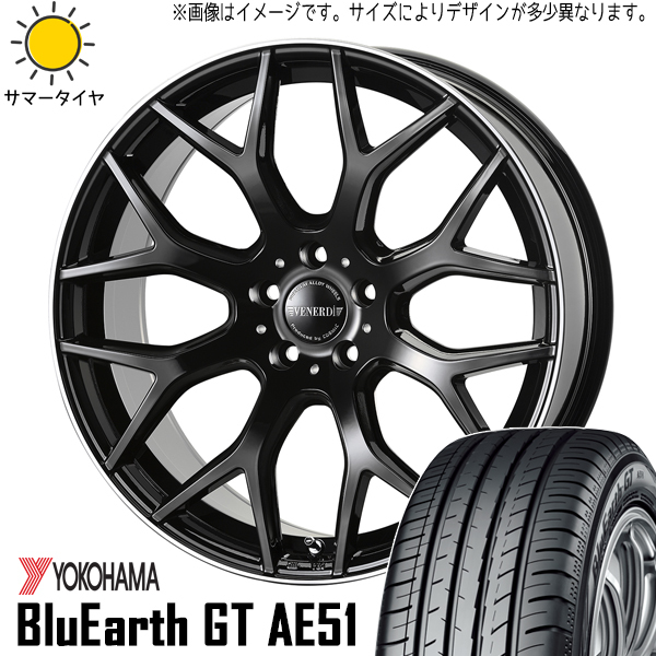 新品 CH-R アルファード 225/50R18 Y/H GT AE51 ヴェネルディ レッジェーロ 18インチ 7.5J +48 5/114.3 サマータイヤ ホイール 4本SET_画像1