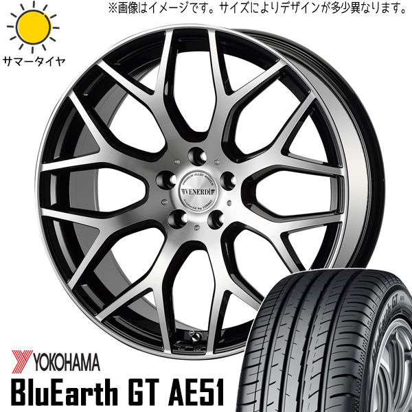 新品 ヴェゼル CX-3 225/45R18 Y/H GT AE51 ヴェネルディ レッジェーロ 18インチ 7.5J +48 5/114.3 サマータイヤ ホイール 4本SET_画像1