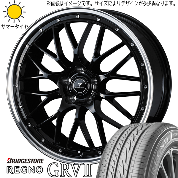 新品 アルファード ハリアー 245/45R19 BS レグノ GR-V2 アセット M1 19インチ 8.0J +45 5/114.3 サマータイヤ ホイール 4本SET_画像1