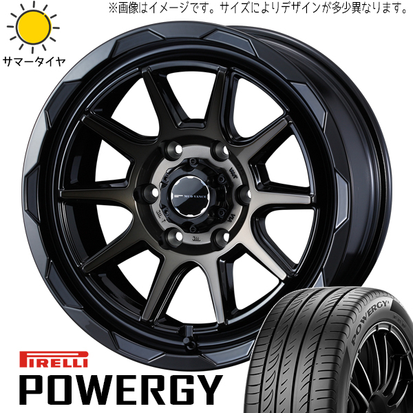 新品 アリスト マジェスタ 225/50R17 17インチ PIRELLI POWERGY ウェッズ マッドヴァンス 06 5/114.3 サマータイヤ ホイール 4本SET_画像1