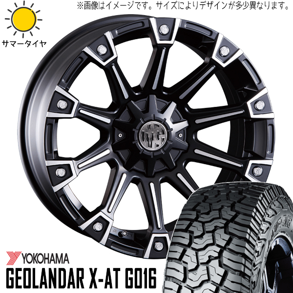 新品 ハイラックスサーフ 265/70R16 16インチ ヨコハマ ジオランダー X-AT G016 CRIMSON MG MONSTER サマータイヤ ホイール 4本SET_画像1