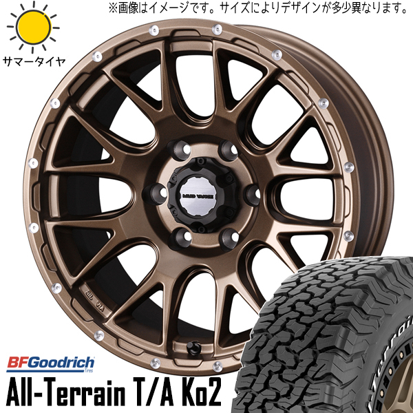 新品 ジムニーシエラ 225/75R16 16インチ BFグッドリッチ KO2 マッドヴァンス 08 6.0J -5 5/139.7 サマータイヤ ホイール 4本SET_画像1