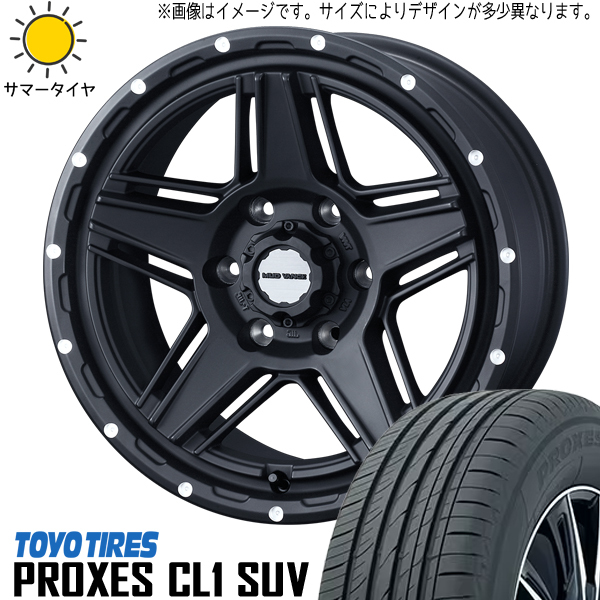 新品 プリウスα ノア ヴォクシー 205/55R17 17インチ TOYO CL1 SUV MV07 7.0J +40 5/114.3 サマータイヤ ホイール 4本SET_画像1