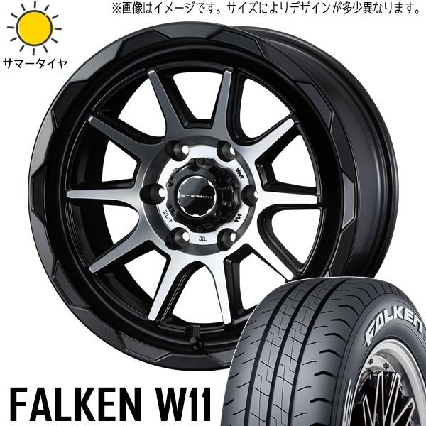 新品 ハイエース 215/65R16 16インチ 109/107 ファルケン W11 マッドヴァンス 06 6.5J +38 6/139.7 サマータイヤ ホイール 4本SET