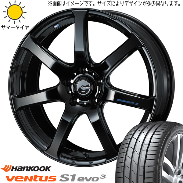 新品 アクア カローラ シエンタ 195/50R16 HANKOOK プライム4 LEONIS ナヴィア07 16インチ 6.0J +45 4/100 サマータイヤ ホイール 4本SET_画像1