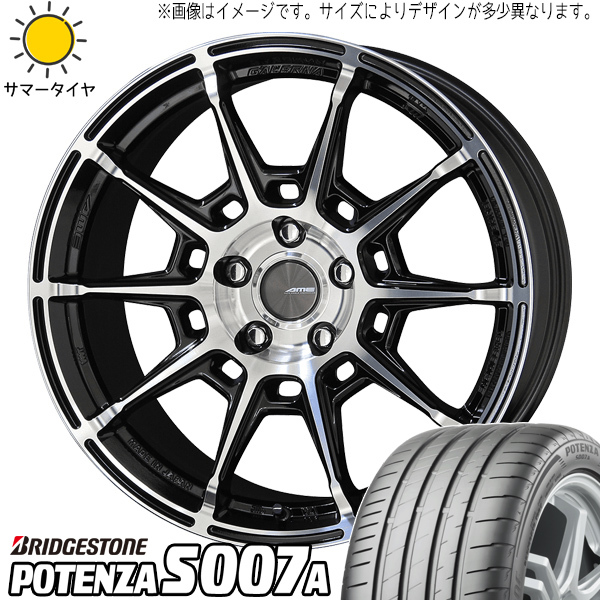 新品 クラウン ステージア 245/30R20 BS ポテンザ S007A ガレルナ レフィーノ 20インチ 8.5J +45 5/114.3 サマータイヤ ホイール 4本SET_画像1