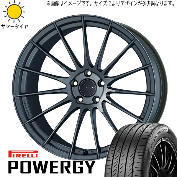 新品 スカイラインGT-R R33 R34 245/40R18 ピレリ パワジー エンケイ RS05RR 18インチ 9.5J +22 5/114.3 サマータイヤ ホイール 4本SET_画像1