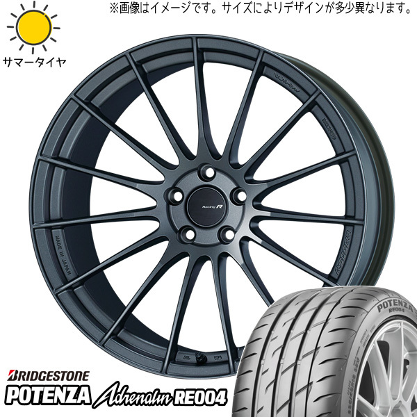 新品 スバル インプレッサ 245/40R18 BS ポテンザ RE004 エンケイ RS05RR 18インチ 9.0J +40 5/114.3 サマータイヤ ホイール 4本SET_画像1