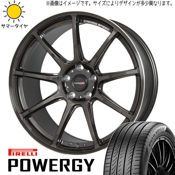 新品 フェアレディZ 245/45R18 245/45R18 ピレリ パワジー クロススピード RS9 18インチ 8.5J +38 5/114.3 サマータイヤ ホイール 4本SET_画像1