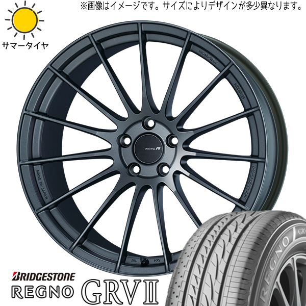 新品 エルグランド フーガ 245/45R19 BS レグノ GRV2 エンケイ RS05RR 19インチ 8.5J +45 5/114.3 サマータイヤ ホイール 4本SET_画像1