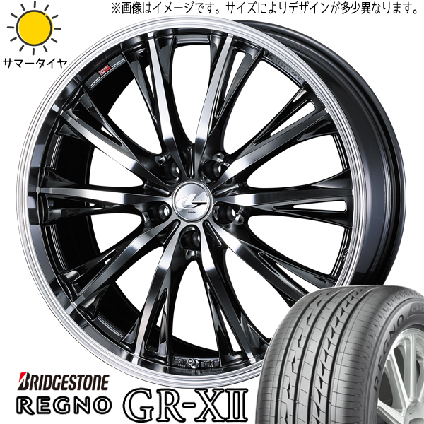 新品 セドリック 235/35R19 ブリヂストン レグノ GR-X2 レオニス RT 19インチ 8.0J +35 5/114.3 サマータイヤ ホイール 4本SET_画像1