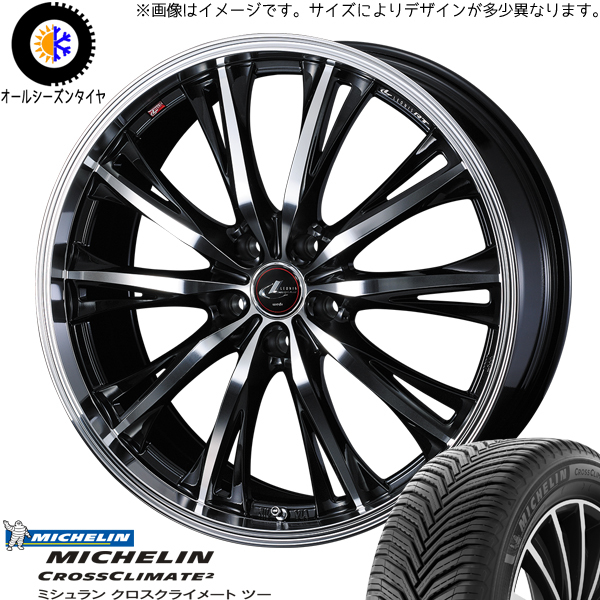 新品 エルグランド ZR-V 215/60R17 ミシュラン レオニス RT 17インチ 7.0J +53 5/114.3 オールシーズンタイヤ ホイール 4本SET_画像1