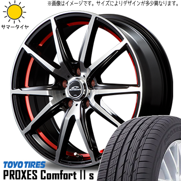 新品 プリウスα 215/50R17 TOYO PROXES C2S シュナイダー RX-02 17インチ 7.0J +40 5/114.3 サマータイヤ ホイール 4本SET_画像1