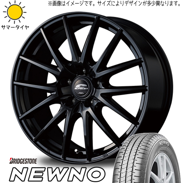 新品 ムーブ ミラ ラパン 155/65R13 ブリヂストン ニューノ シュナイダー SQ27 13インチ 4.0J +43 4/100 サマータイヤ ホイール 4本SET_画像1