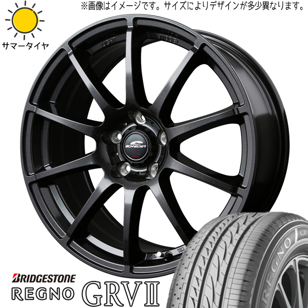 新品 ヤリスクロス CX-3 215/50R18 ブリヂストン レグノ GR-V2 18インチ 7.0J +48 5/114.3 サマータイヤ ホイール 4本SET