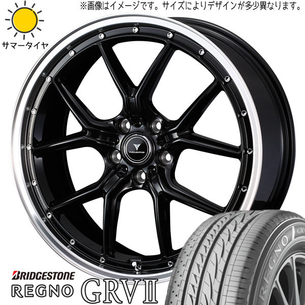 新品 アルファード ハリアー 245/40R20 BS レグノ GR-V2 アセット S1 20インチ 8.5J +35 5/114.3 サマータイヤ ホイール 4本SET_画像1