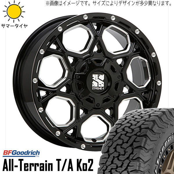 新品 ハリアー RAV4 225/65R17 17インチ BFグッドリッチ オールテレーン T/A KO2 XJ XJ06 7.0J +42 5/114.3 サマータイヤ ホイール 4本SET_画像1