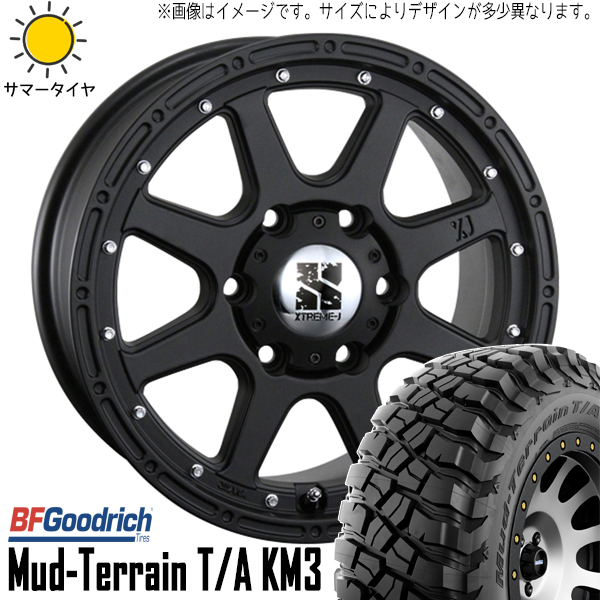 新品 ジムニー 225/75R16 16インチ BFグッドリッチ マッドテレーン T/A KM3 MLJ XJ 5.5J +20 5/139.7 サマータイヤ ホイール 4本SET_画像1