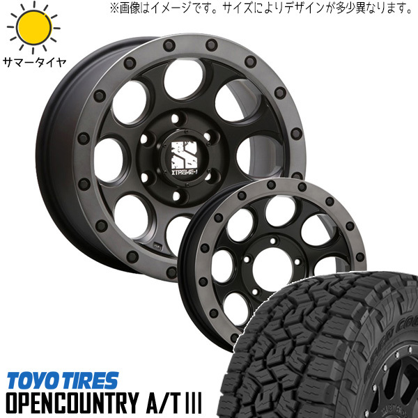 新品 ジムニー AZ 175/80R16 16インチ オープンカントリー A/T3 エクストリームJ XJ03 5.5J +22 5/139.7 サマータイヤ ホイール 4本SET_画像1