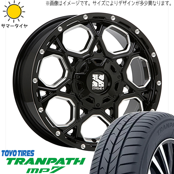 新品 エクストレイル 215/60R17 17インチ TOYO トランパス MP7 エクストリームJ XJ06 7.5J +35 5/114.3 サマータイヤ ホイール 4本SET_画像1