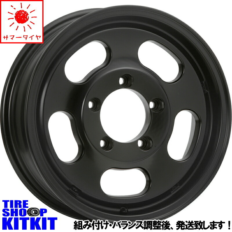 新品 ジムニー モンスタタイヤ マッドウォーリア 215/70R16 16インチ MLJ DSLOT 5.5J +22 5/139.7 サマータイヤ ホイール 4本SET