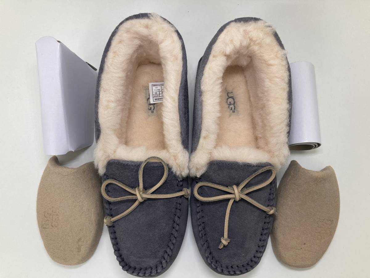 ほぼ未使用保管品 UGG アグ アレーナ 22ｃｍ NHT/ナイトフォール 1004806 レディース ムートン モカシン シープスキン T175_画像3