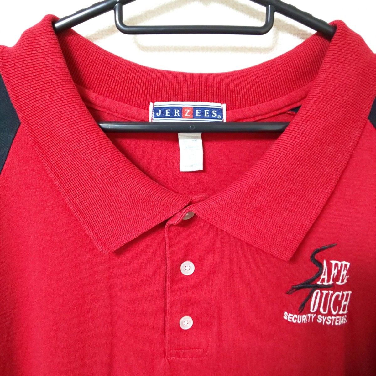 JERZEES 2XL 半袖 ポロシャツ 3L 大きいサイズ 赤 トップス 黒 XXL ビッグサイズ 古着 ジャージーズ