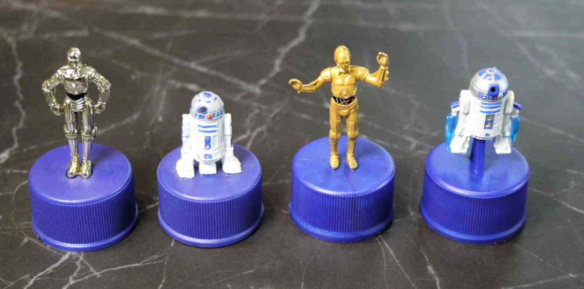 ★スターウォーズ　ボトルキャップ　C-3PO・R2-D2　 4個セット　ペプシ_画像1