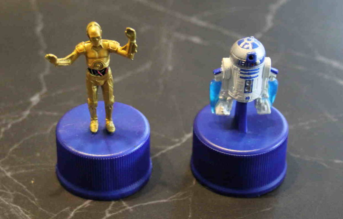 ★スターウォーズ　ボトルキャップ　C-3PO・R2-D2　 4個セット　ペプシ_画像4