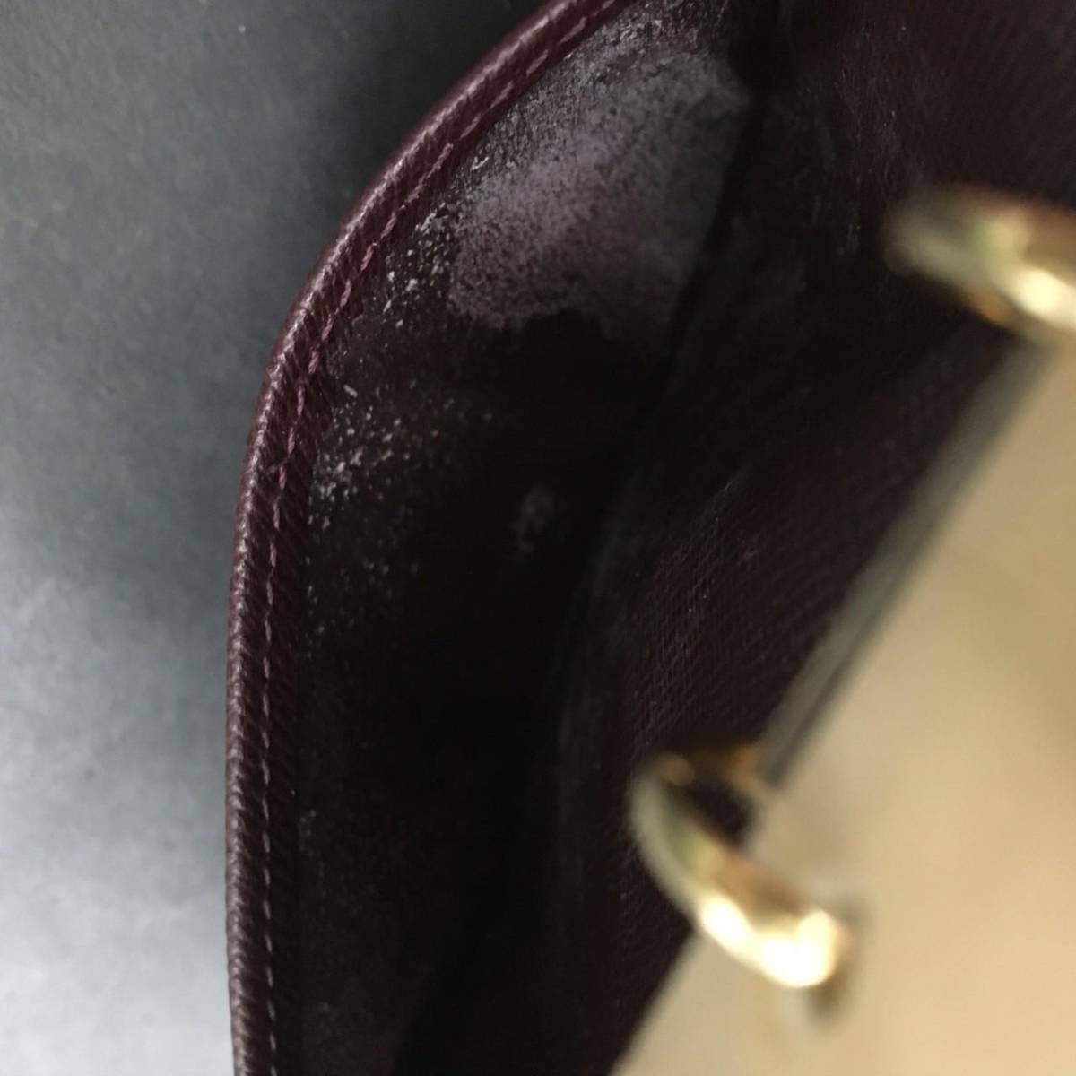 FG0704-51-7 ルイヴィトン LOUIS VUITTON タイガ 手帳カバー 6穴式 システム手帳 アジェンダ アカジュー 60サイズ_画像6