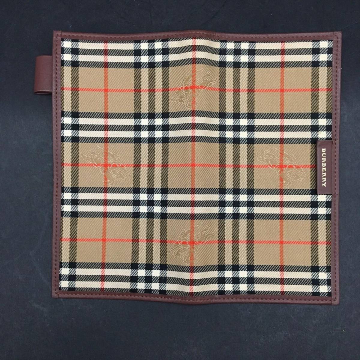 FG0718-35-3 バーバリー BURBERRY LONDON ブックカバー 手帳カバー ノバチェック ペンホルダー付 60サイズ_画像7