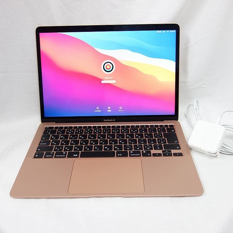 超美品 *安心30日保証* MacBook Air 13インチ M1 8GB 256GB バッテリー新品 インボイス対応可 送料無料 【k1006-450-1020】清T_画像1