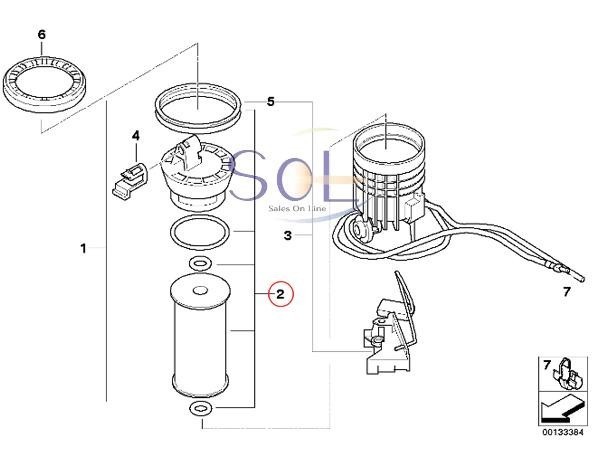 BMW MINI Mini R50 R52 R53 fuel filter fuel filter Cooper Cooper s JCW One Cooper Cooper S 16146757196 shipping deadline 18 hour 