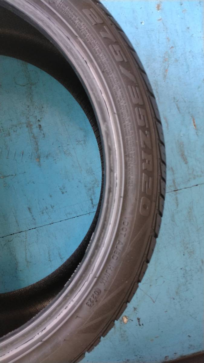 【最終値下げ】訳アリ　★2023年製★　早い者勝ち　275/35R20 ジーテックス　HP3001 vfm 中古　1本　275/35ZR20　バリ山_画像3