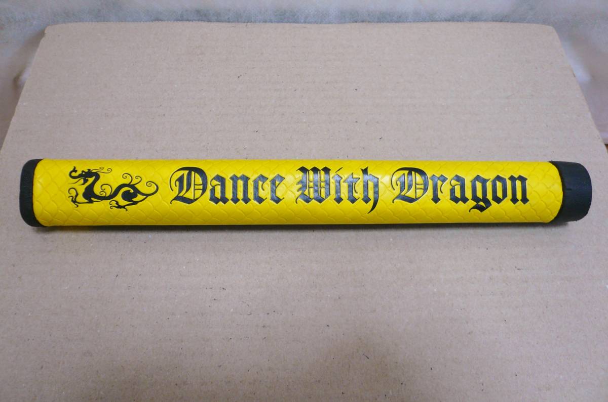 パターグリップ Dance With Dragon ダンスウィズドラゴン DWD 65g±3ｇ ミッド ラージ パター グリップ ミッドサイズ イエロー_画像1