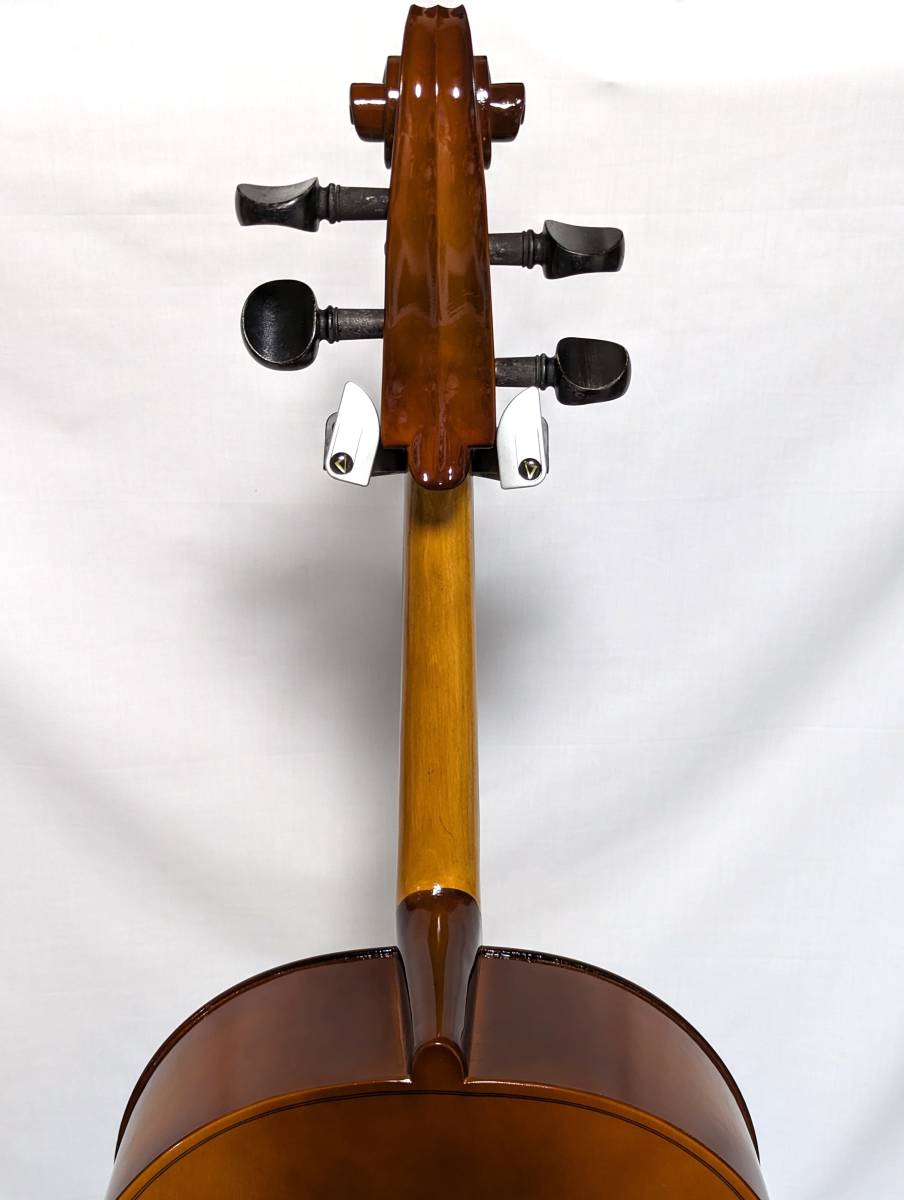 ジャンク扱い　Kawai Cello　サイズ4/4　Made in Czech　チェコ製　KVC-16B? KVC-168?　カワイ楽器　チェロ　弓　弦楽器　オーケストラ_画像7