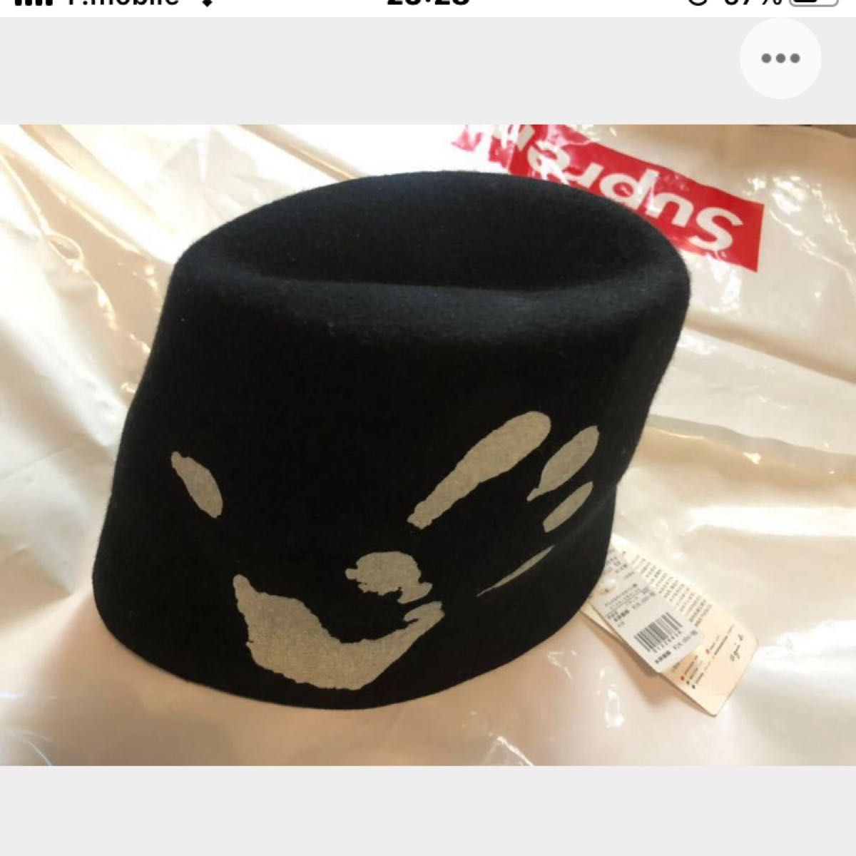 定価19800円★新品タグ付き★フランス製★正規品★agnes b.★ハット キャップ アニエスベー cap 手形アートプリント