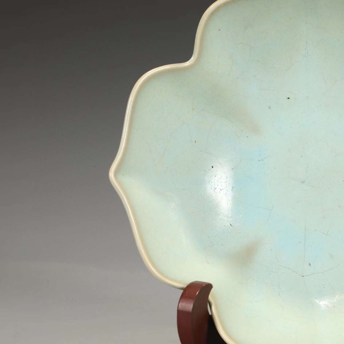 【在庫僅少】 宋時代 鈞窯 高さ 工芸品 中国美術 陶磁器 唐物 蓮弁文洗 葡萄紫 宋