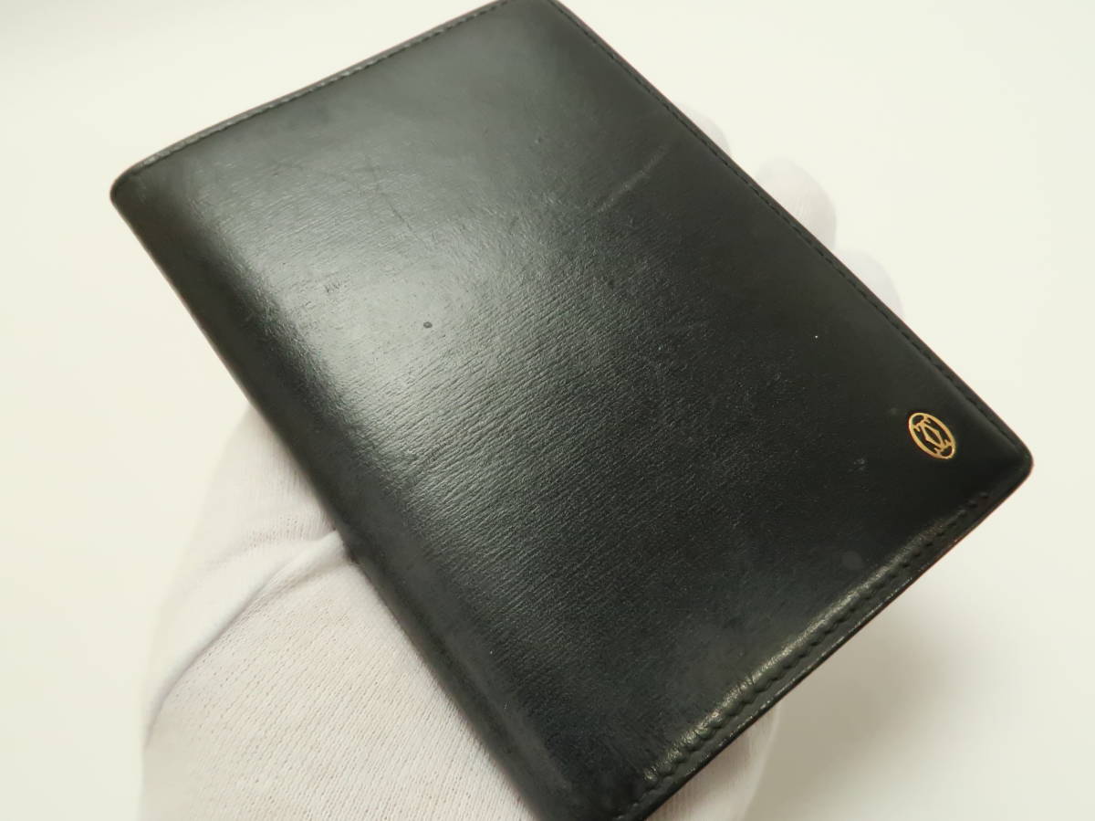 カルティエ　パシャ　黒　手帳カバー　レザー　Cartier　18673020