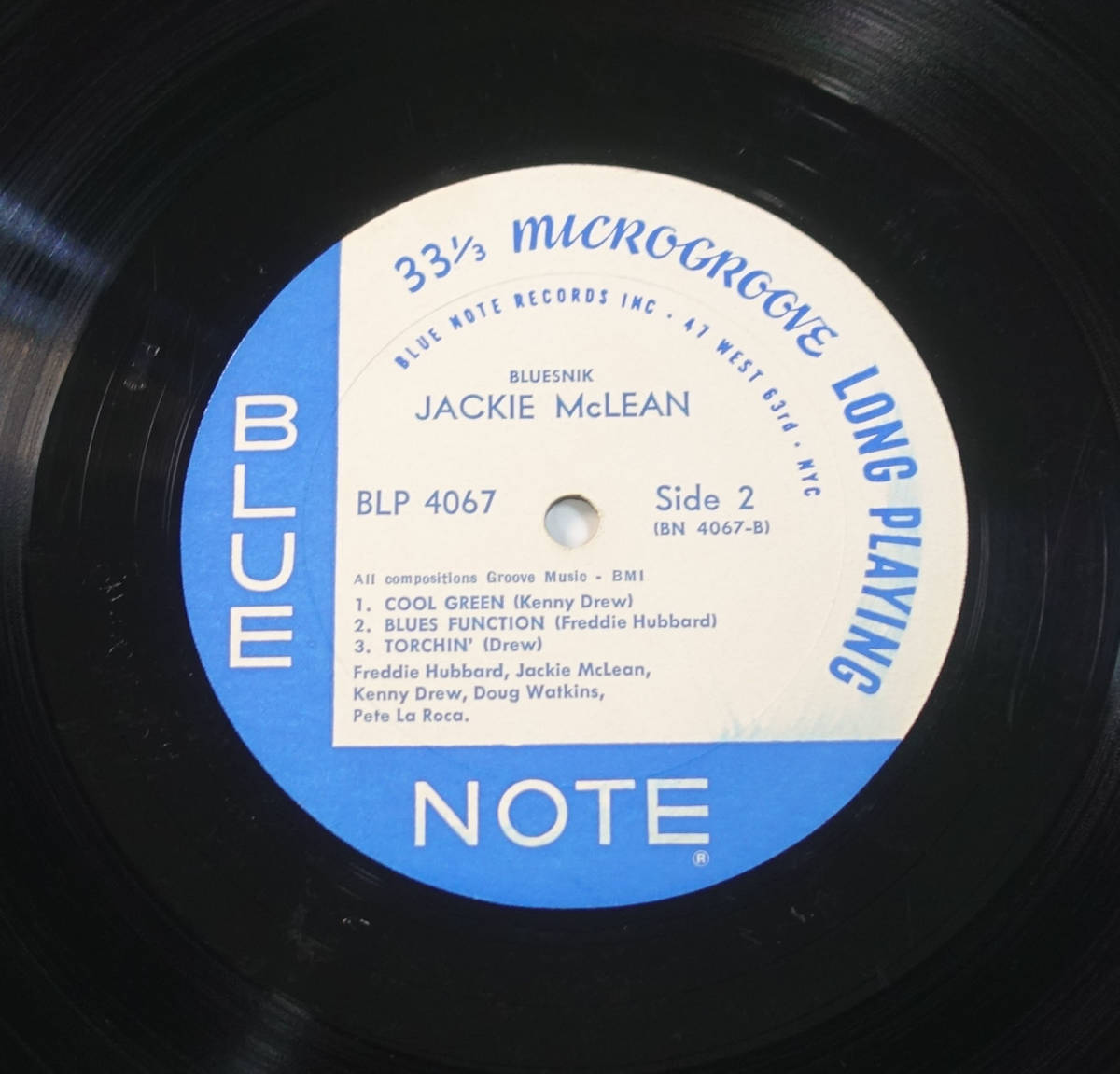 極美! US BLUE NOTE BLP 4067 オリジナル BLUESNIK / Jackie Mclean 63rd/DG/RVG/EAR_画像5