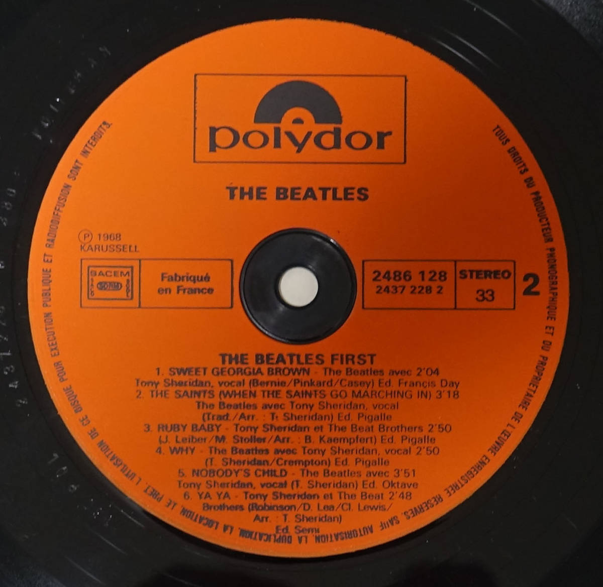  France Polydor オリジナル The Beatles First_画像5