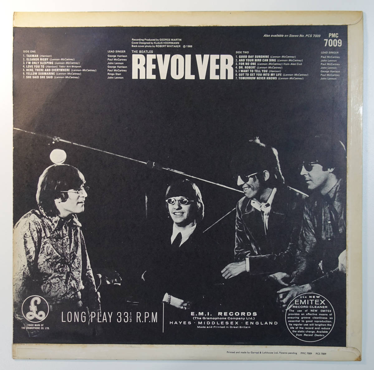 極美! UK Original 初回 PMC 7009 REVOLVER / The Beatles MAT: 2/2_画像2