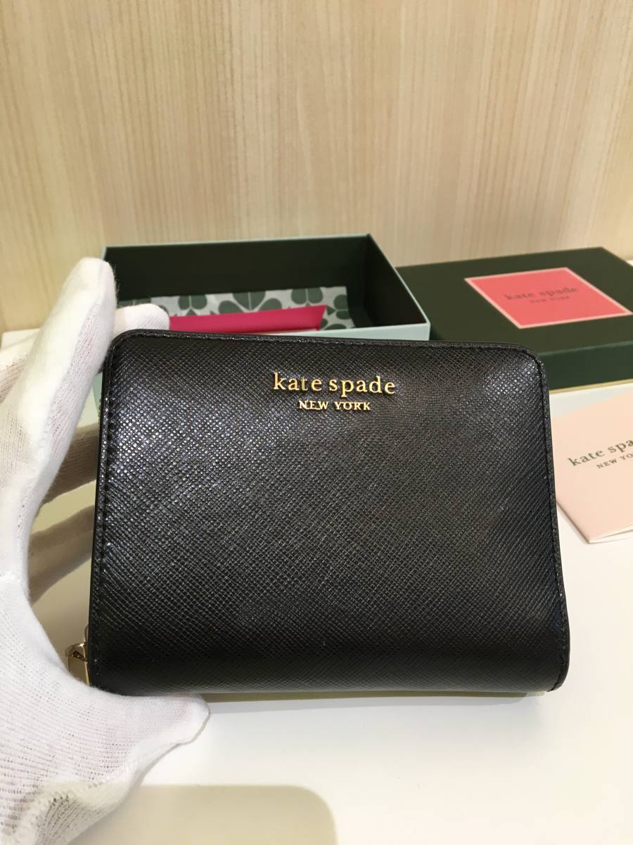 【14】Kate Spade PWR00395 ケイトスペード スペンサー コンパクト ウォレット ２つ折り財布_画像7